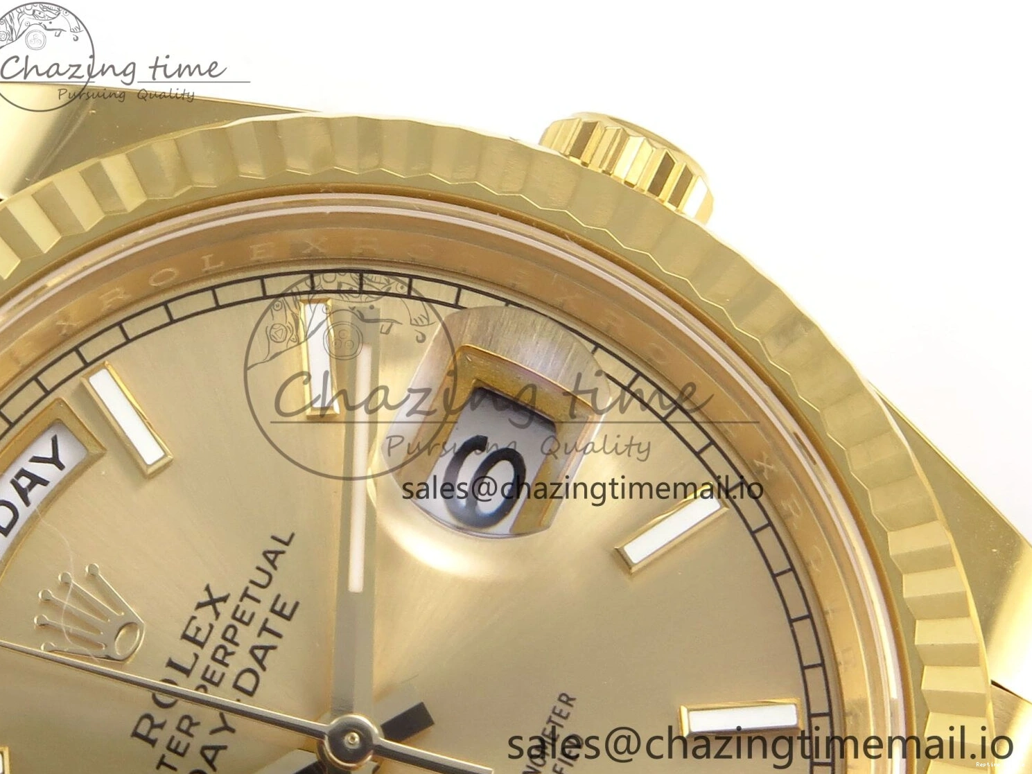 0508 Tailored Day Date 40 YG 228238 THBF 1:1 Best Edition YG Dial on President Bracelet VR3255 (Gain Weight) 952